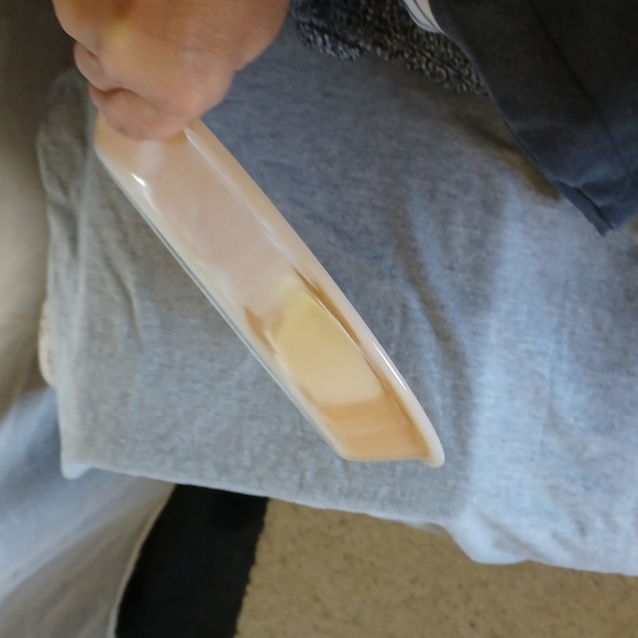 Fire King Peach Lusterwear Glass 9" Pie Plate #460 - Picture 3 of 4